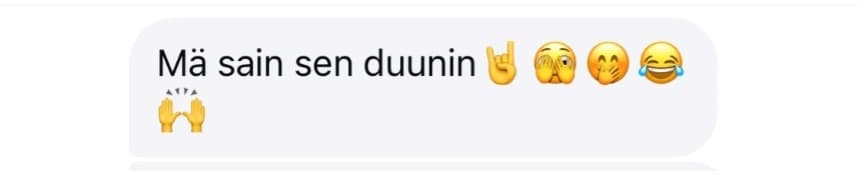 Mä sain sen duunin!